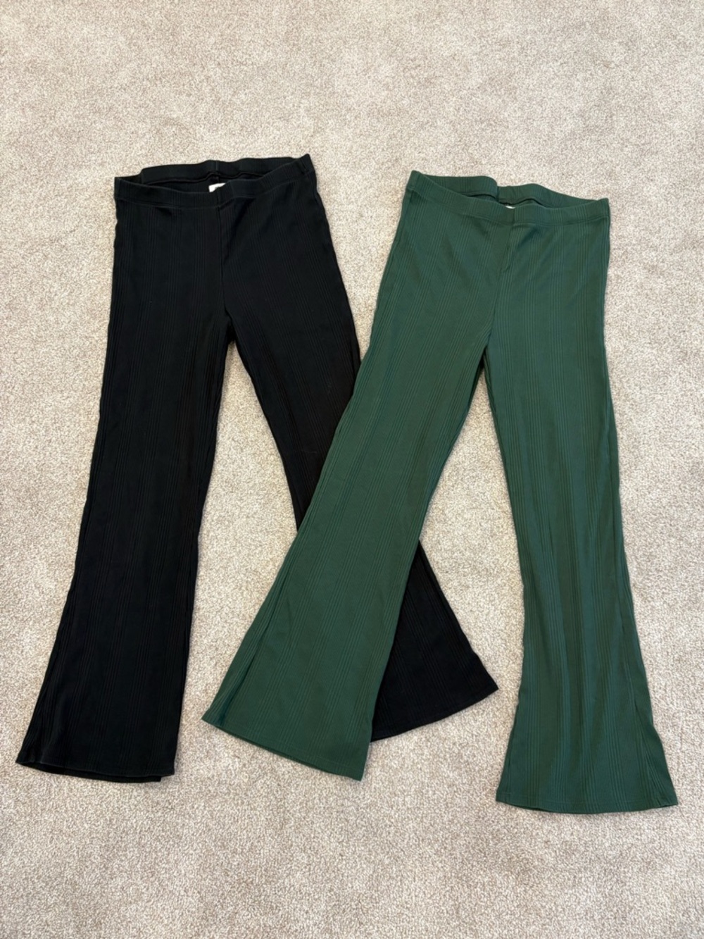 Aries offline ribbed mini flare pants size M